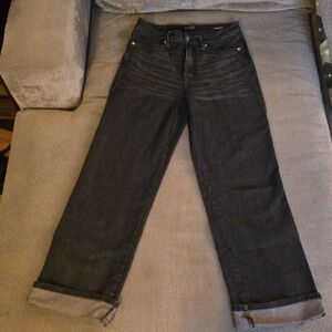 Judy Blue Dark Gray Straight Leg Jeans